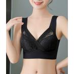 ナイトブラ フラワー カシュクール レース ノンワイヤー ブラ