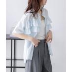 ブラウス シャツ ティアードフリル シャツブラウス レディース