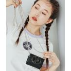 財布 「WEB限定商品」GYDA(ジェイダ)メタルプレートチェーンウォレット マイクロミニ財布 三つ折り GY-W333 レディース