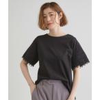 tシャツ レースプレーティングTシャツ レディース