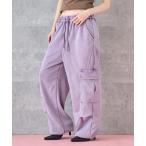 スウェットパンツ ジャージ ウォッシュ加工 スウェット カーゴパンツ レディース