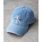 キャップ 帽子 「Calvin Klein/カルバンクライン」LOGO EMBROIDERED DENIM BASEBALL CAP/ヴィンテージデニ