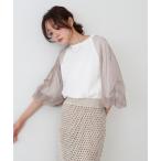 ショッピングバブ ブラウス シャツ チュールバルーンスリーブシャツ レディース