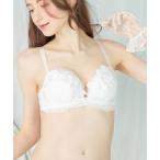 ブラジャー ショーツセット 「楽盛りブラ」ワイヤーブラなのにL字型ワイヤーだから中心にかかる圧迫感なし＆谷間くっきり！優しい2枚のパッドが支えてしっか