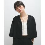 ブラウス シャツ 「接触冷感」ショートシャツジャケット レディース