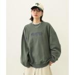 トレーナー スウェット STENCIL LOGO WIDE CREW SWEAT TOP レディース メンズ