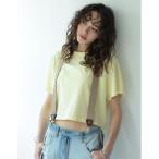 tシャツ 「2025 SUMMER COLLECTION」セミクロップド半袖Tシャツ レディース
