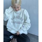 「Champion」 スウェットカットソー X-LARGE オートミール レディース