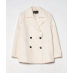 「INDIVI」 ピーコート 38 アイボリー レディース