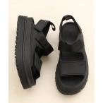 「UGG」 オープントゥブーツ 23cm ブラック レディース