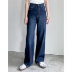 「Re_EDIT」 デニムパンツ MEDIUM ネイビー レディース