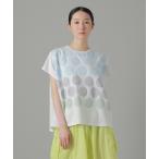 tシャツ (S)ドットプリントT レディース