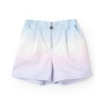 パンツ クラデーション・デニム フロントZIPショートパンツ キッズ 子供服 女の子