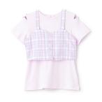 tシャツ チェックビスチェ&半袖Tシャツセット キッズ 子供服 女の子