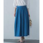 スカート 「WEB限定」極上ライトデニムスカート「洗濯機で洗える」