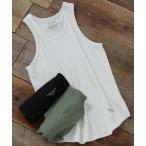 tシャツ 「レイヤードに最適」 ワッフルラウンドタンクトップ メンズ