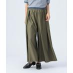 パンツ タック ワイドパンツ レディース