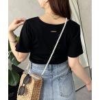 tシャツ バックメタルリブTシャツ レディース