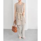 タンクトップ ノースリーブ リブタンクチュニック「SUM1 STYLE(スミスタイル)」 レディース