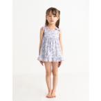 水着 「UVカット・UPF50+」ワンピース　水着  　シェル　ユニコーン　　ミニフラワー キッズ 子供 女の子