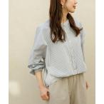 ブラウス シャツ 「WEB限定」フロントタックバンドカラーシャツ レディース