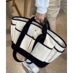 トートバッグ キャンバスポケットトートバッグ/マザーズバッグ レディース