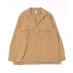 シャツ 「KATO(カトー)」２１１　ナイロンオープンカラーワークシャツ メンズ レディース