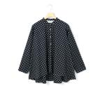 ブラウス シャツ MidiUmi ドットシャツ レディース