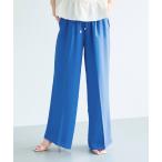 スラックス パンツ とろみツイルイージーワイドパンツ レディース