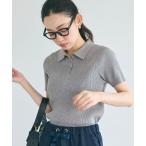 ポロシャツ ポロ 「WEB限定セール」ポロニットトップス レディース