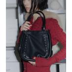 ショッピングスタッズ ハンドバッグ スタッズラインラウンドバッグ