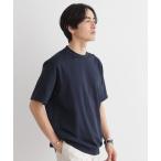 tシャツ 「尾州ファブリック」 スライドパズル柄 ポンチ プルオーバー メンズ