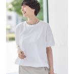 tシャツ 「二の腕カバー/接触冷感/UV」ドローコードカットソー(XS〜L) レディース