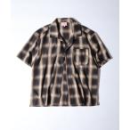 シャツ BIG MIKE Ombre Check Rayon Open collar S/S Shirts オンブレチェック オープンカラー 半袖シャ