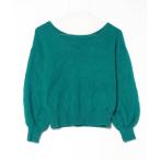 [31 Sons de mode] V шея вязаный 36 зеленый женский 