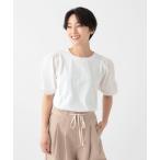 tシャツ パフスリーブコンビプルオーバー レディース
