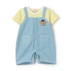 ベビー服 ロンパース サロペ風半袖カバーオール