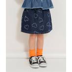 パンツ 「ジュニア対応」ハートデニムスカパン キッズ 子供服 女の子