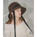 帽子 ハット リボン付きペーパーHAT レディース