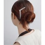 ヘアクリップ ボールチェーン×ビジューラインクリップ
