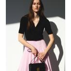 ニット セーター 「追加」DINER rib knit polo shirts レディース