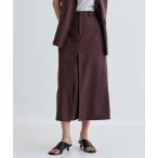 スカート 「セットアップ対応」リネンライクボックスタックスカート「カセット服/通勤・オフィス」