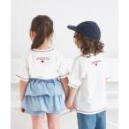 tシャツ 「UVカット」「吸水速乾」「ひんやり」サマーファンクション バック刺繍 配色ステッチ 半袖Tシャツ キッズ 子供服 男の子 女の子