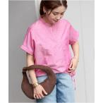 ブラウス シャツ ハードマンズリネンコットンフレンチスリーブスキッパーシャツ レディース