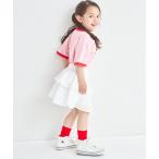 スカート フラワーレース ティアードスカッツ キッズ 子供服 女の子