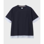 tシャツ ストライプシャツスリーブ 半袖Tシャツ / 153501 179TN メンズ