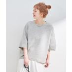 トレーナー スウェット 「追加2」ダンボールハーフスリーブプルオーバー レディース