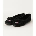 「Minnetonka」 モカシンシューズ 8 ブラック レディース