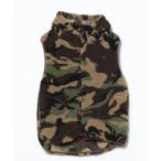 「GYMPHLEX」 カモフラージュムートンベスト M ブラウン メンズ