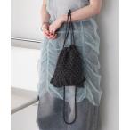 ショルダーバッグ バッグ 「forksy.」メッシュ編み フリルデザイン 巾着バッグ / ショルダーバッグ レディース